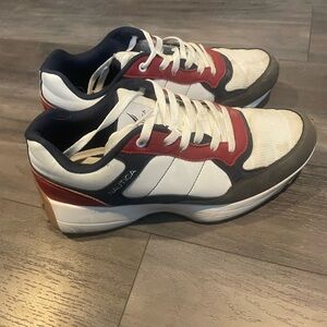 Nautica Men's Red and White Sneakers